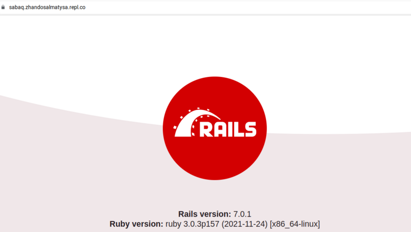 Ruby on Rails hello world!