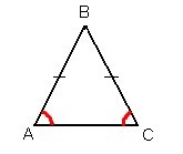 Тең бүйірлі үшбұрыштың бұрыштары жайлы теорема